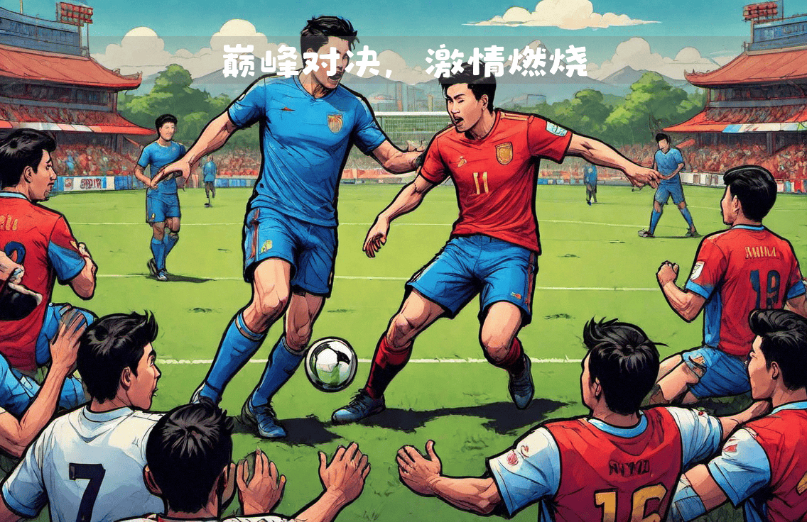 足球比赛中球员们的奋勇拼搏打动人心